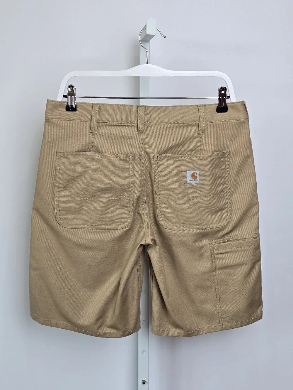 Carhartt Women's Rugged Flex Original Fit Canvas Work Shorts Khaki Size 10